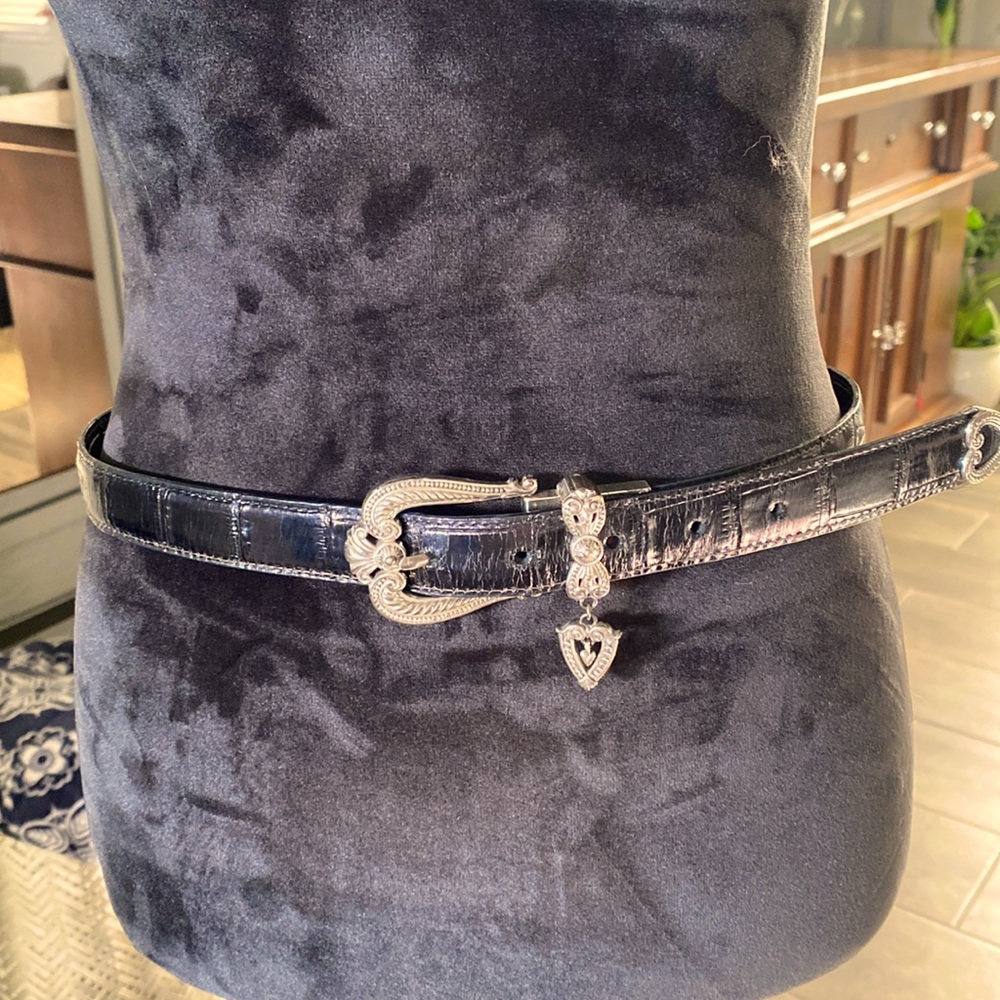 Brighton size 34, black belt with reversible brown belt on the other side